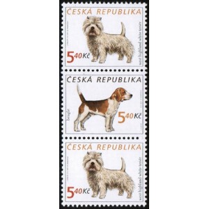 0298-0299 (3blok svisle) - Psi: Terier + Beagle + Terier