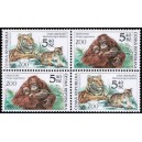 0302-0303 (4blok) - Zvířata v ZOO: Tygr + Orangutan