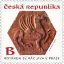 1176 - Dlaždice s reliéfem bájného stvoření gryfa﻿