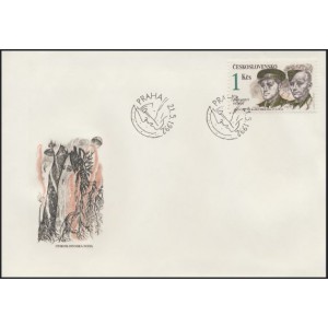 3008-3011 (série FDC) - Československý západní odboj za II. světové války