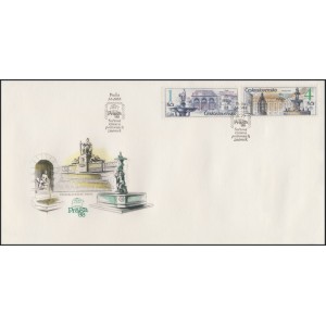2847-2850 (série FDC) - Pražské fontány - Praga 88