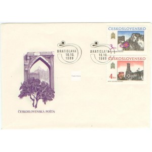 2914-2915 FDC - Bratislavské motivy 1989