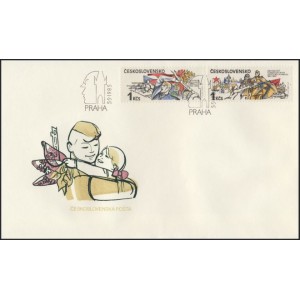 2695-2696 FDC - 40. výročí květnového povstání a osvobození
