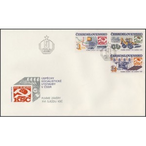 2714-2716 FDC - Úspěchy socialistické výstavby v ČSSR