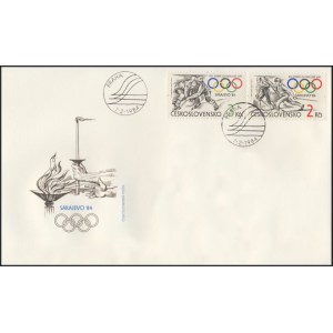 2629-2631 (série FDC) - XIV. zimní OH Sarajevo 84