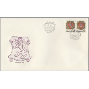 2634-2637 (série FDC) - Znaky československých měst
