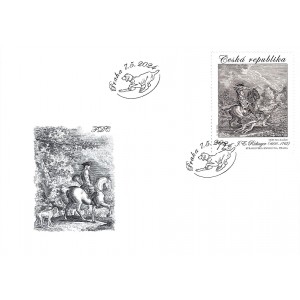 1262-1263 (série FDC) - J. E. Ridinger: Lovecká grafika