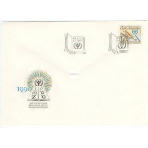 2921 FDC - Mezinárodní rok boje proti negramotnosti