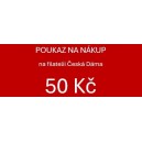 Dárkový poukaz na 50 Kč