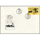 0087 FDC - Jan Werich, Jiří Voskovec, Jaroslav Ježek