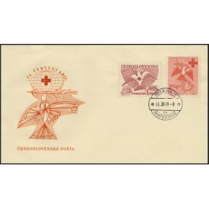 0527-528 FDC (série) - Československý Červený kříž
