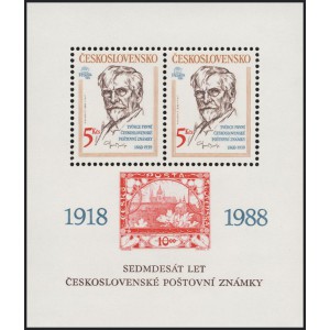 2859A (aršík) - 70 let československé poštovní známky