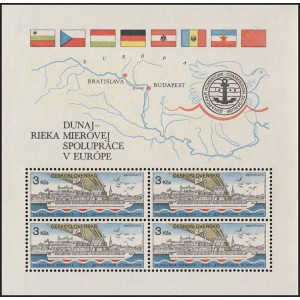 2553A-2554A (série aršíků) - Dunaj - řeka mírové spolupráce v Evropě