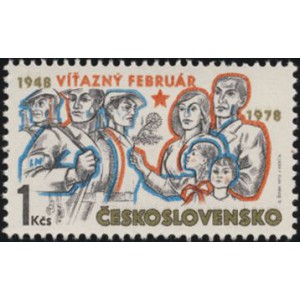 2294-2295 (série) - 30. výročí Vítězného února a obrozené Národní fronty ČSSR