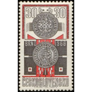 1553-1555 (série) - Celostátní výstava poštovních známek BRNO 1966