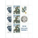 0424 (3 známky + 6 kuponů, Trutnov), Brána s pávem