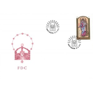 0725 FDC - 100. výročí korunovace sochy Panny Marie na Sv. Hostýně