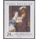 0661-0663 (série) - Umělecká díla na známkách