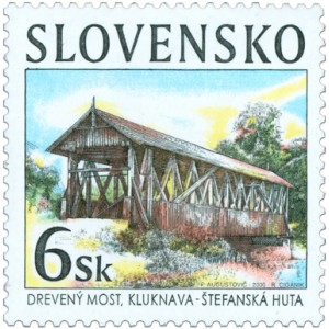 0218 - Historické mosty - dřevěný most v Kluknavě