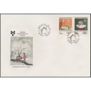 2985-2986 FDC - Bienále ilustrací v Bratislavě