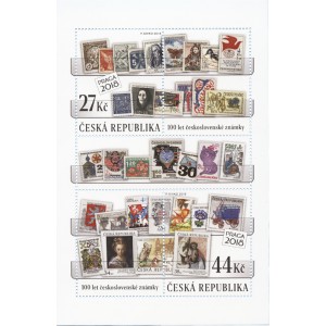 0982-983A (aršík) - 100 let československé poštovní známky