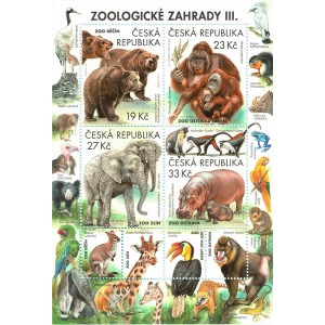 0991-994A (aršík) - Ochrana přírody: Zoologické zahrady III.