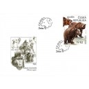 0991 FDC - Medvěd hnědý grizzly a Makak chocholatý