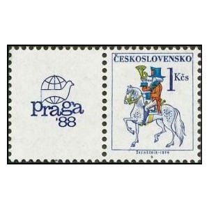 2814 KL - Poštovní emblémy - PRAGA 1988