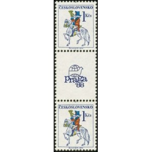 2814 (spojka svislá) - Poštovní emblémy - PRAGA 1988