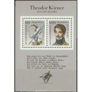 Mi DE 1559-1560A (aršík) - Theodor Körner