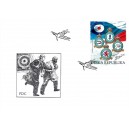 1046 FDC - Emblémy čtyř československých perutí v RAF