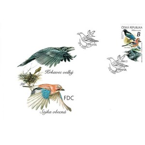 1076-1077 (série FDC) - Zpěvní ptáci II
