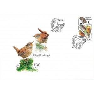 1083-1084 (série FDC) - Zpěvní ptáci III