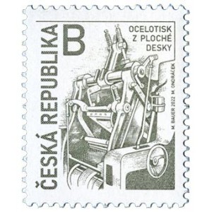 1148 - Tradice české známkové tvorby: Ocelotisk z ploché desky – WAITE