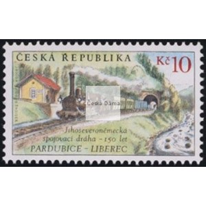 0595 - 150. výročí bývalé Jihoseveroněmecké dráhy z Pardubic do Liberce