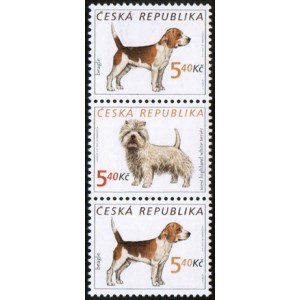 0298-0299 (3blok svisle) - Psi: Beagle + Terier + Beagle