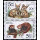 0300-0301 (2blok svisle) - Zvířata v ZOO: Fenek + Panda