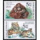 0302-0303 (2blok svisle) - Zvířata v ZOO: Orangutan + Tygr