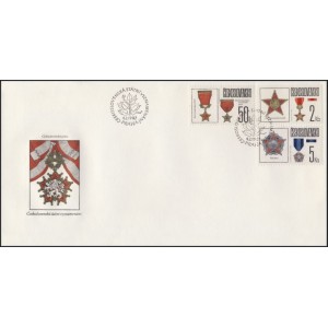 2780-2784 (série FDC) - Československá státní vyznamenání