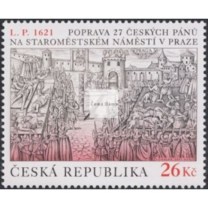 0686 - Poprava 27 českých pánů na Staroměstském náměstí