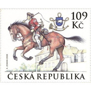 1343 - Prvn&iacute; po&scaron;tovn&iacute; trať v Čech&aacute;ch