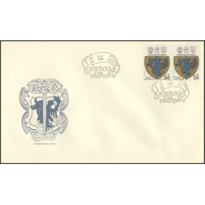 2423-2426 (s&eacute;rie FDC) - Znaky československ&yacute;ch měst