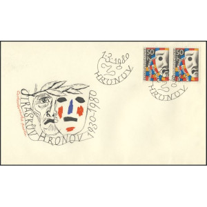 2428 FDC - 50 let Jir&aacute;skova Hronova