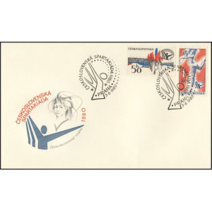 2443-2444 FDC - Československ&aacute; spartaki&aacute;da 1980