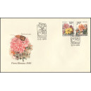 2445-2448 (s&eacute;rie FDC) - Květiny - Fl&oacute;ra Olomouc