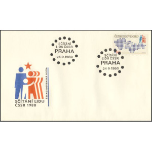 2454 FDC - Sč&iacute;t&aacute;n&iacute; lidu ČSSR