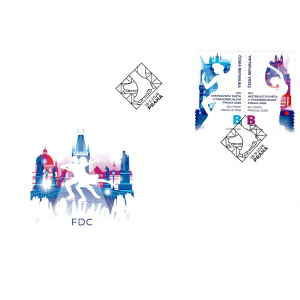 1344-1345 FDC - Mistrovstv&iacute; světa v krasobruslen&iacute; Praha 2026