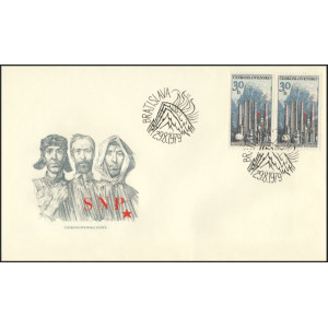 2387 FDC - 35. v&yacute;roč&iacute; SNP