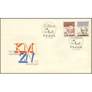 2292-2293 FDC - Zdeněk Nejedl&yacute; a Karel Marx