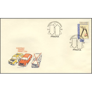 2303 FDC - Bezpečnost silničn&iacute;ho provozu v ČSSR